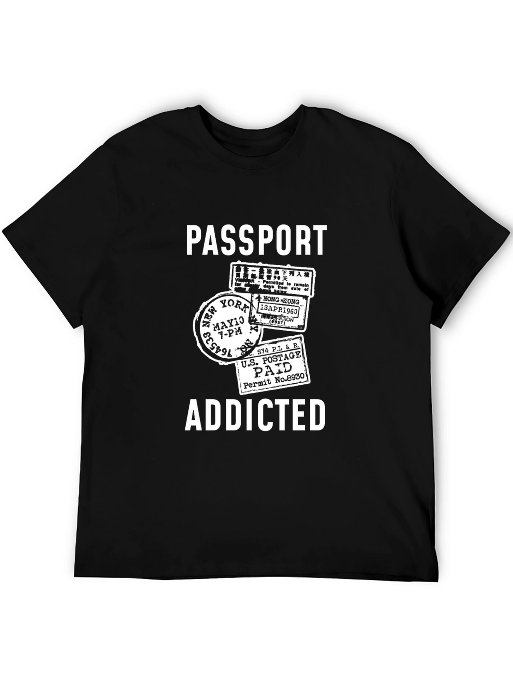 Passport Addicted T-Shirt - Travel Lover Tee