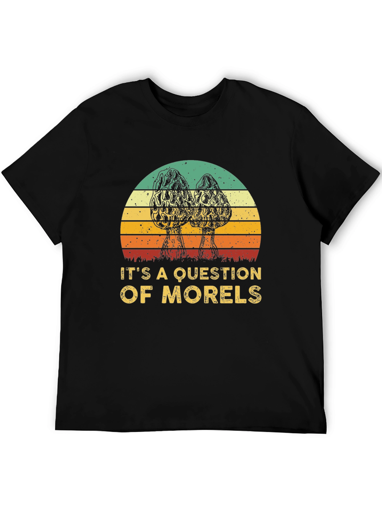 Morels Question T-Shirt Mushroom Hunter Tee