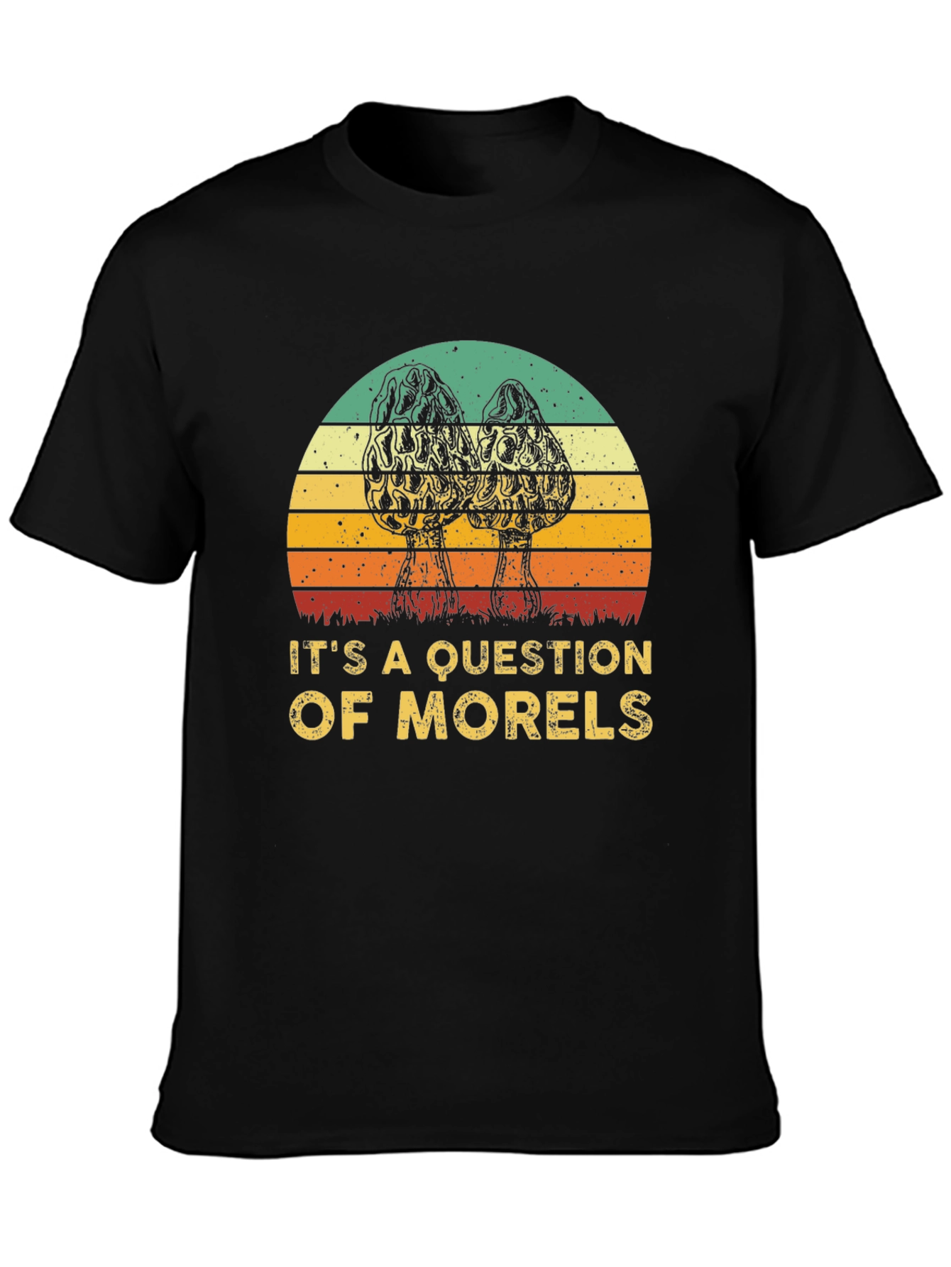 Morels Question T-Shirt Mushroom Hunter Tee