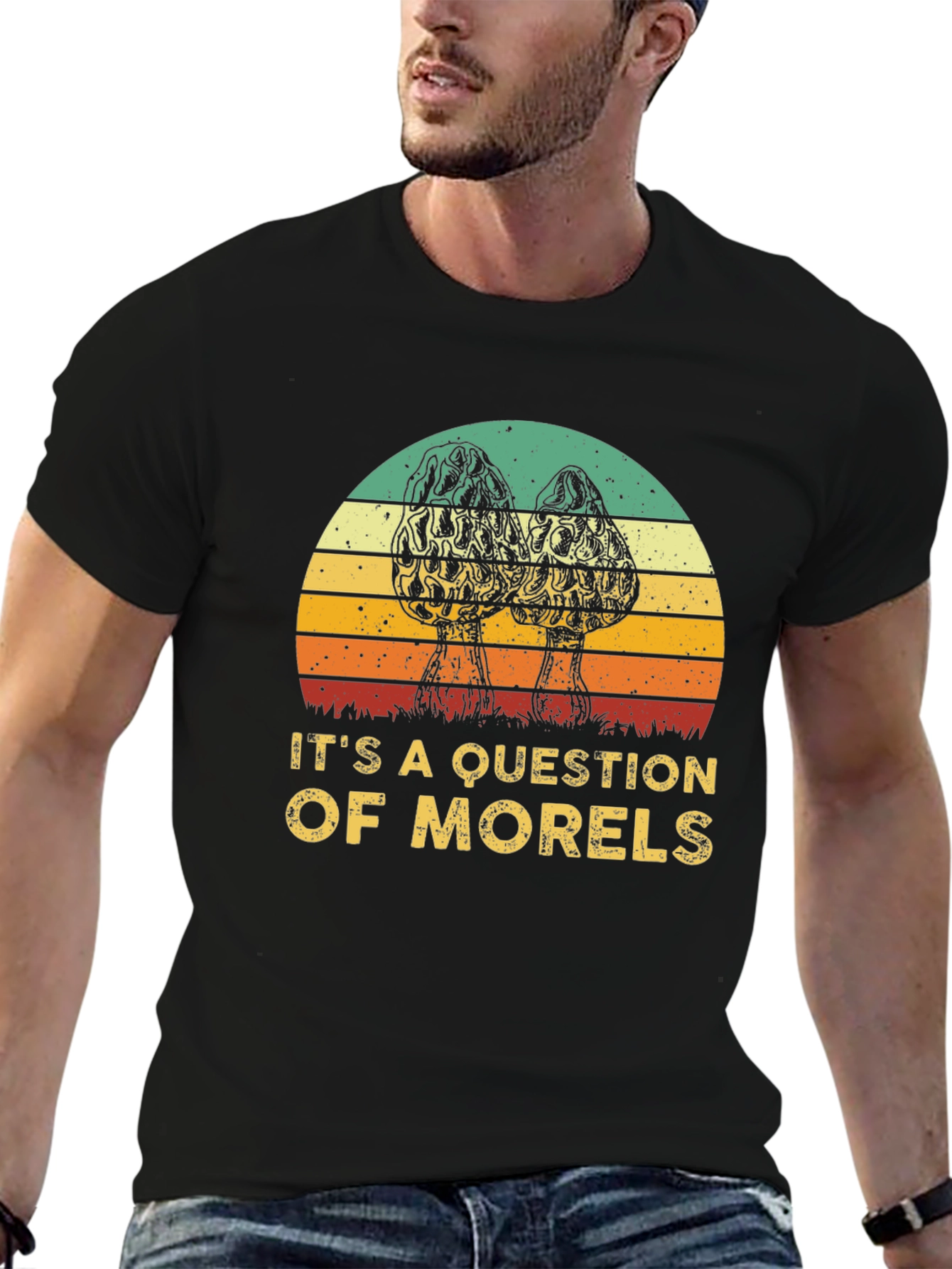 Morels Question T-Shirt Mushroom Hunter Tee