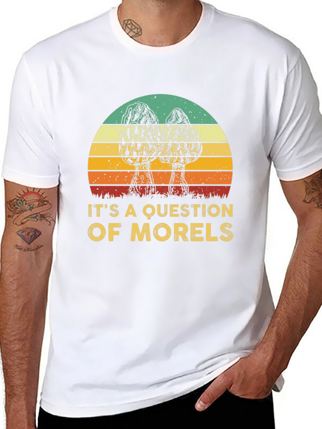 Morels Question T-Shirt Mushroom Hunter Tee