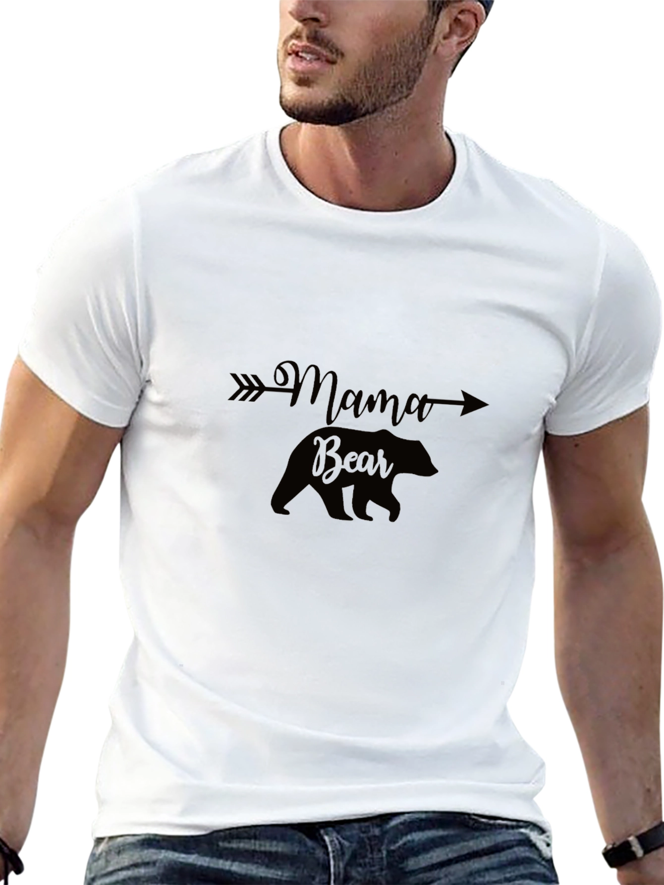 Mama Bear Arrow T-Shirt - Black