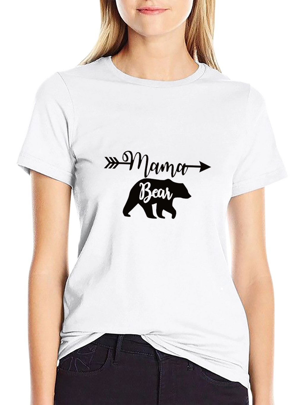 Mama Bear Arrow T-Shirt - Black