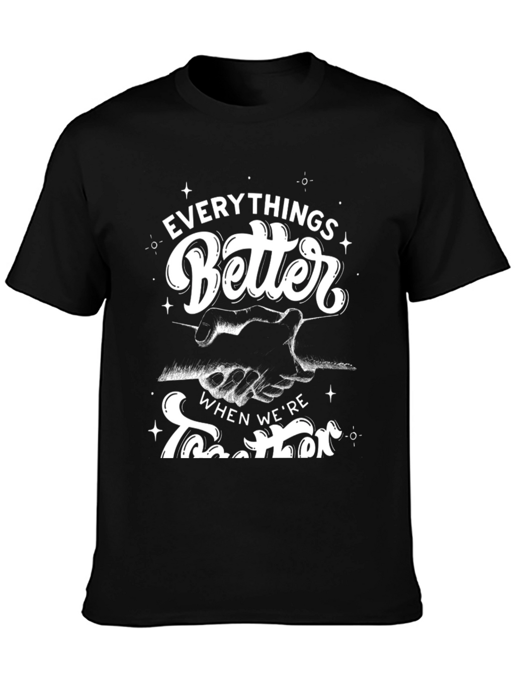 Everythings Better Together Black Graphic Tee