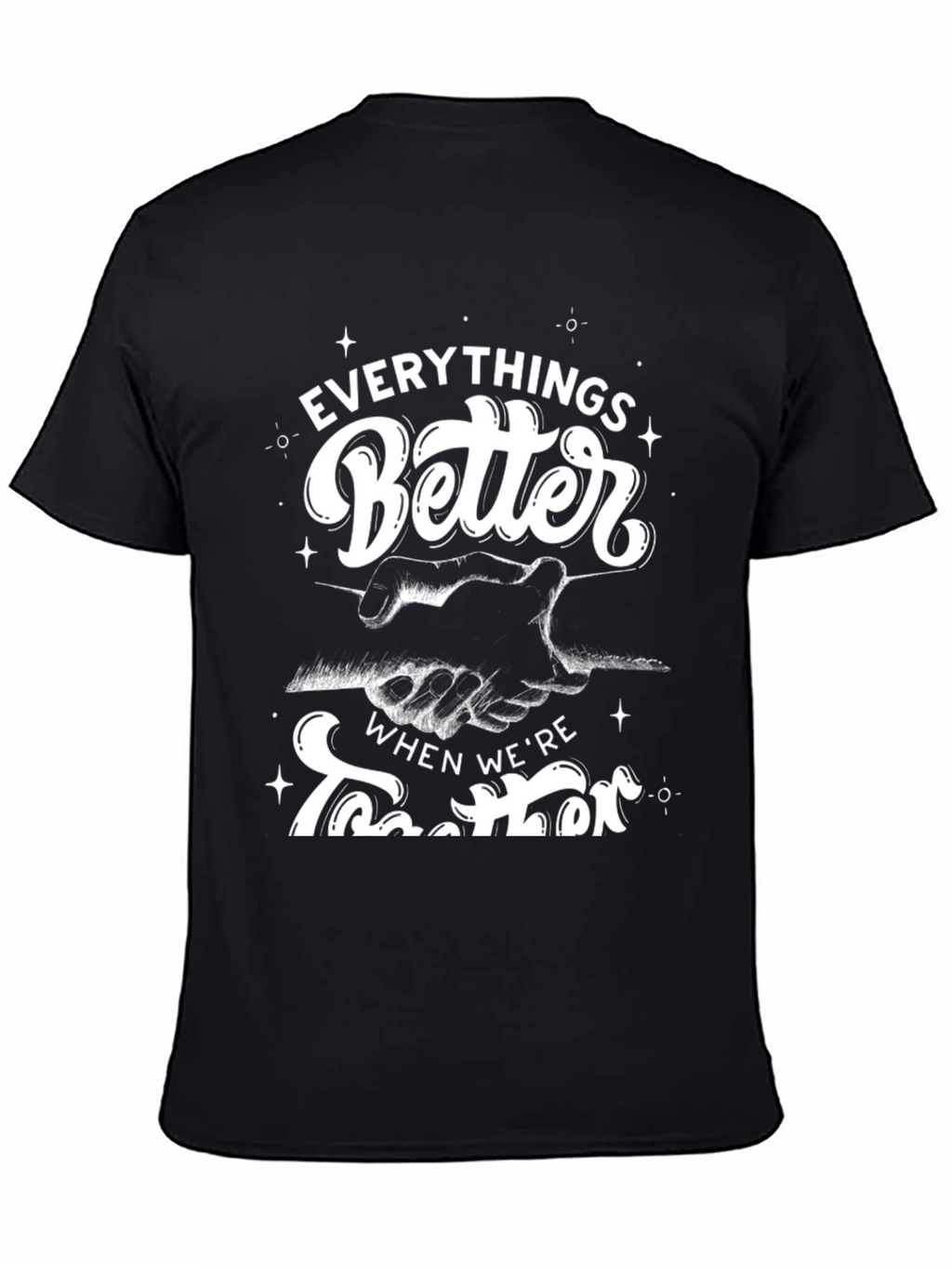 Everythings Better Together Black Graphic Tee