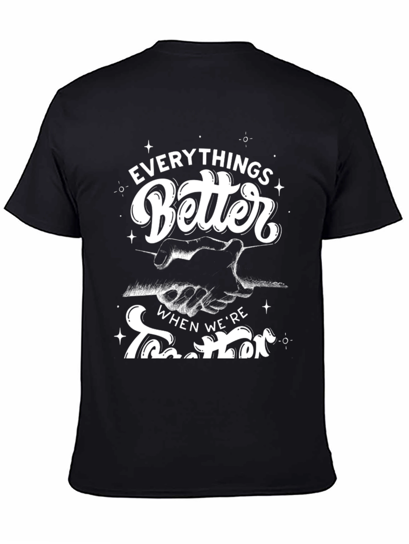 Everythings Better Together Black Graphic Tee
