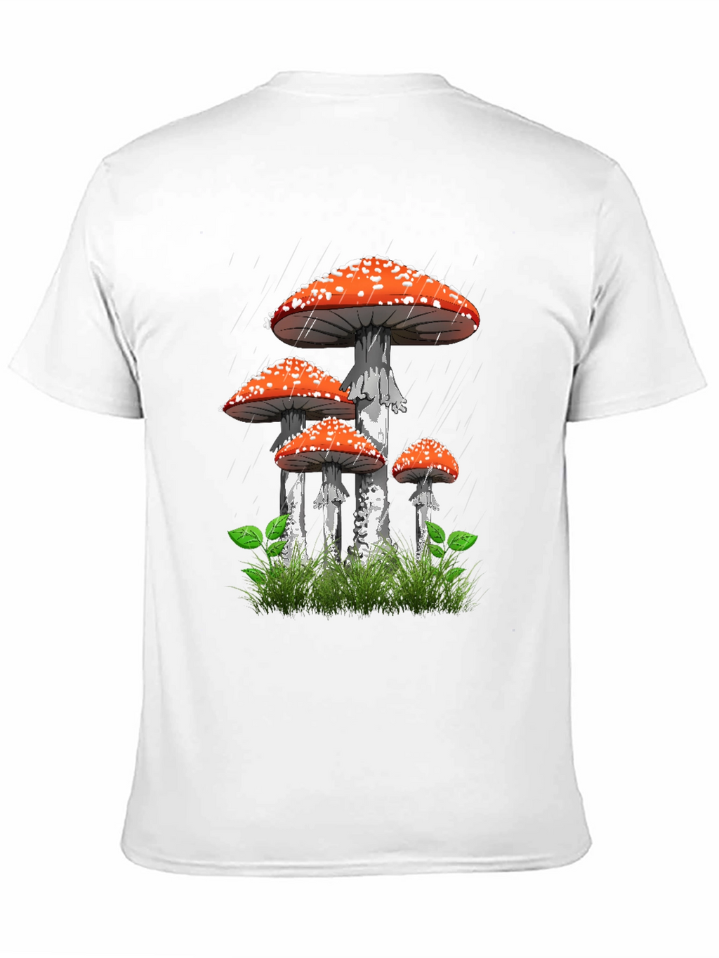 Mushroom Graphic Tee - Nature Lovers Black T-Shirt