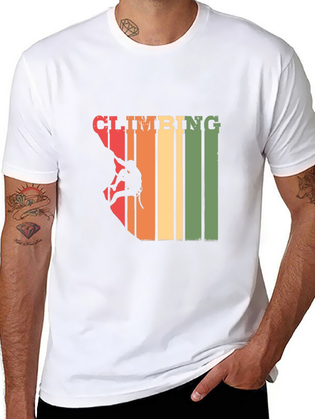 Climbing Retro Graphic T-Shirt