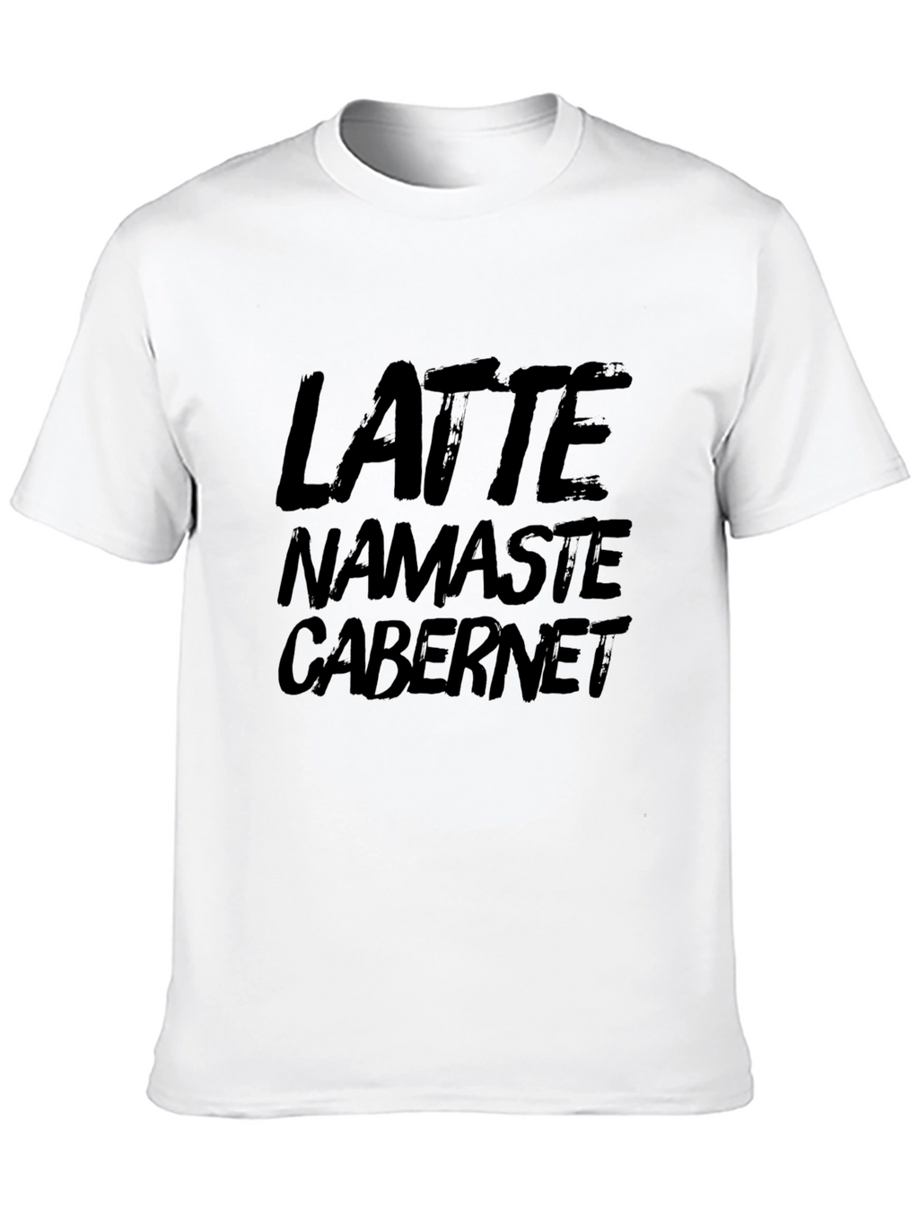 Latte Namaste Cabernet T-Shirt - Relaxed Comfort Tee