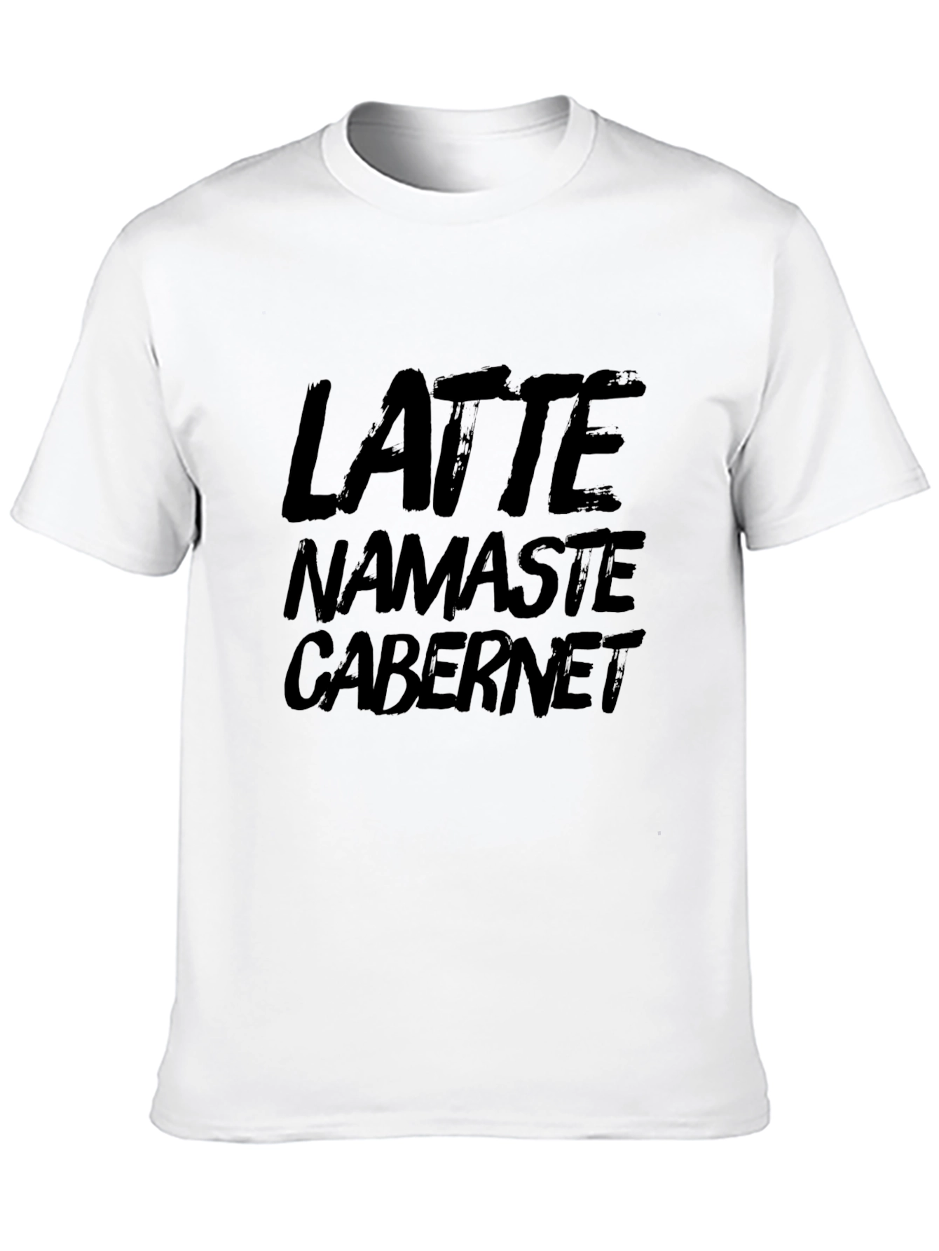 Latte Namaste Cabernet T-Shirt - Relaxed Comfort Tee