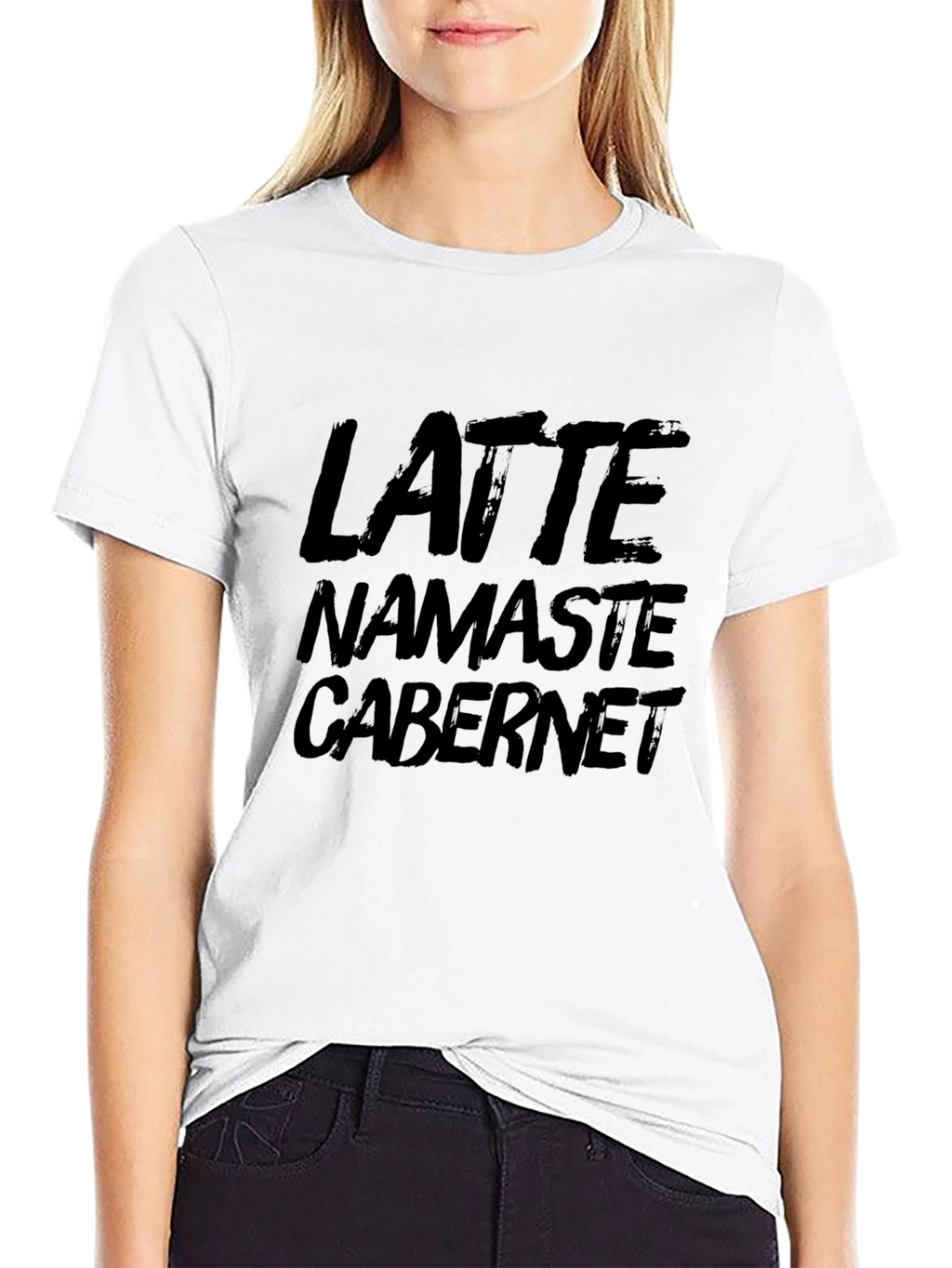 Latte Namaste Cabernet T-Shirt - Relaxed Comfort Tee