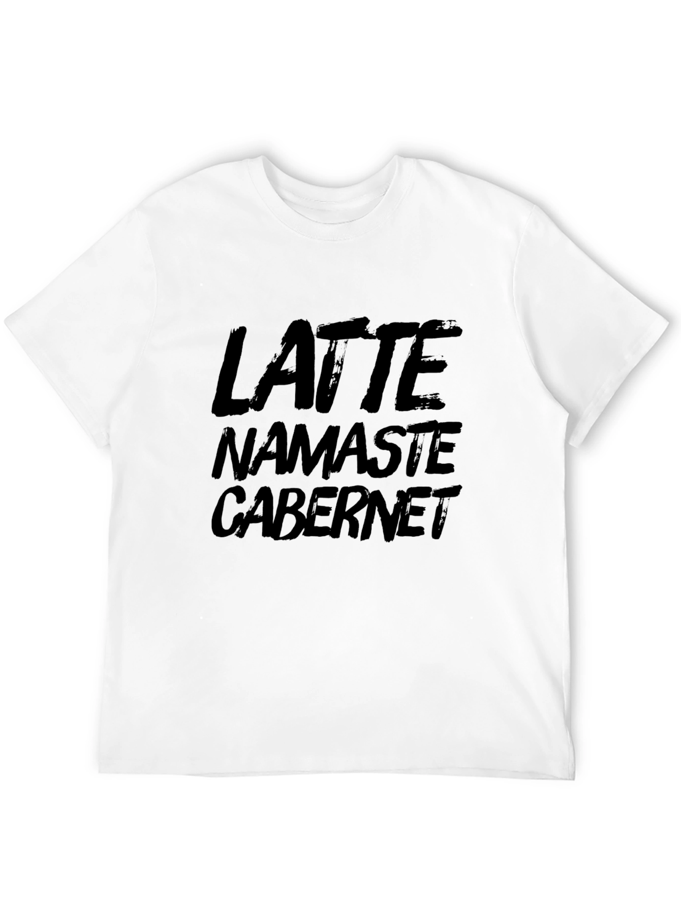 Latte Namaste Cabernet T-Shirt - Relaxed Comfort Tee