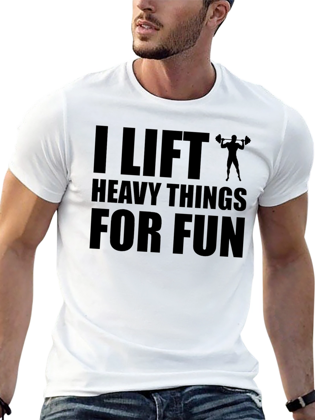I Lift Heavy Things for Fun Graphic Tee