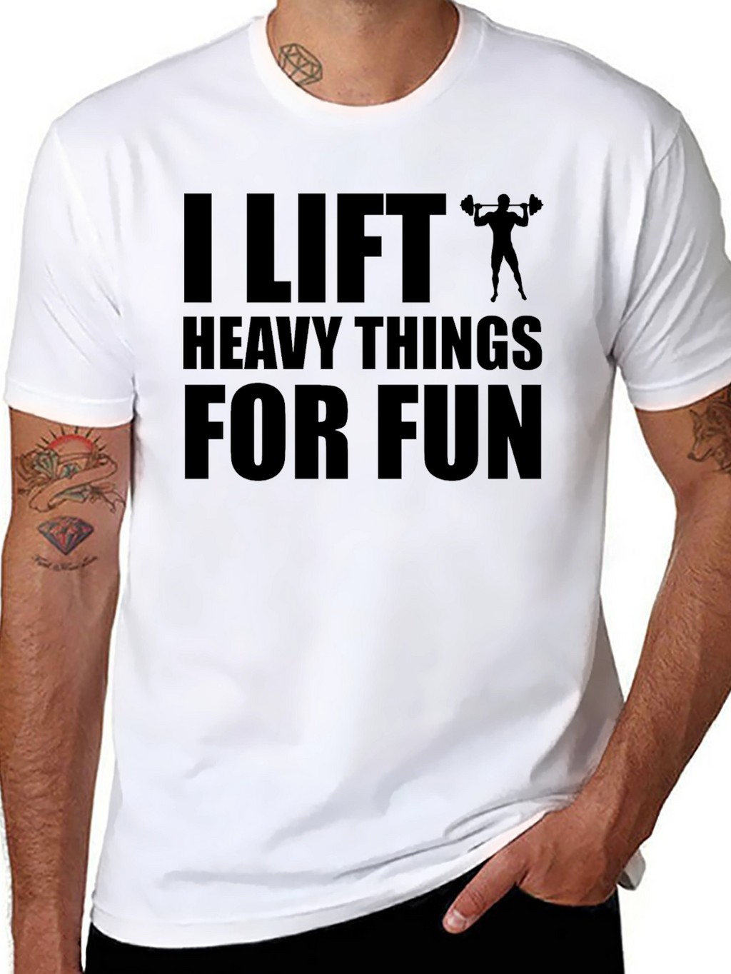 I Lift Heavy Things for Fun Graphic Tee