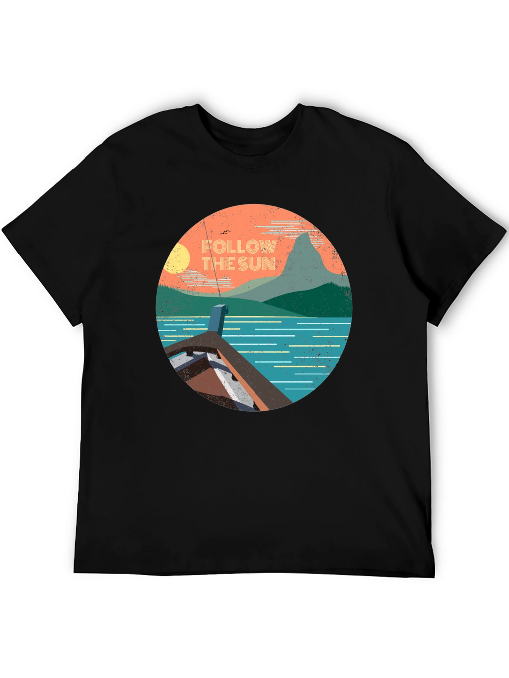 Follow the Sun Graphic Tee - Tropical Adventure T-Shirt