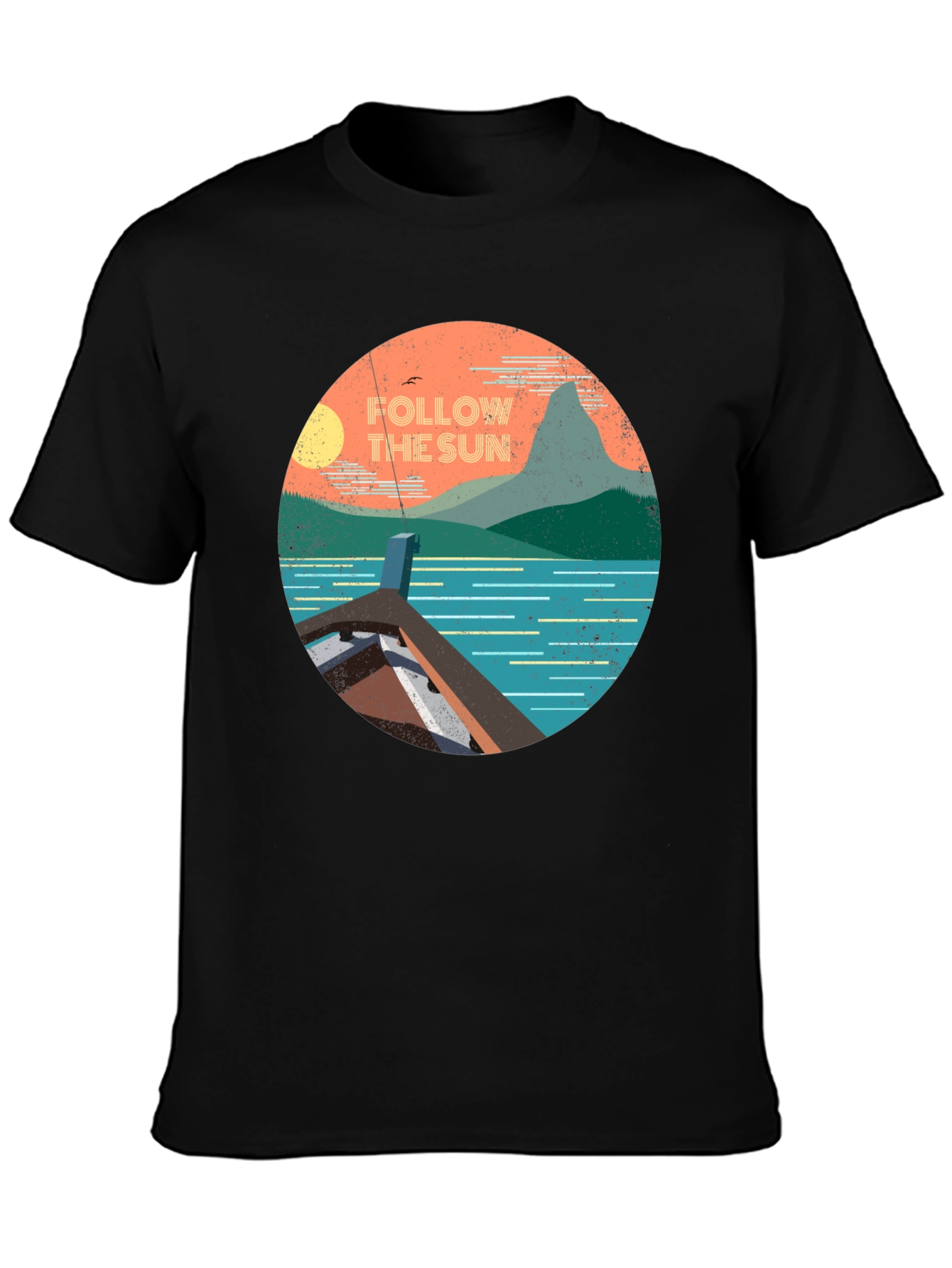 Follow the Sun Graphic Tee - Tropical Adventure T-Shirt