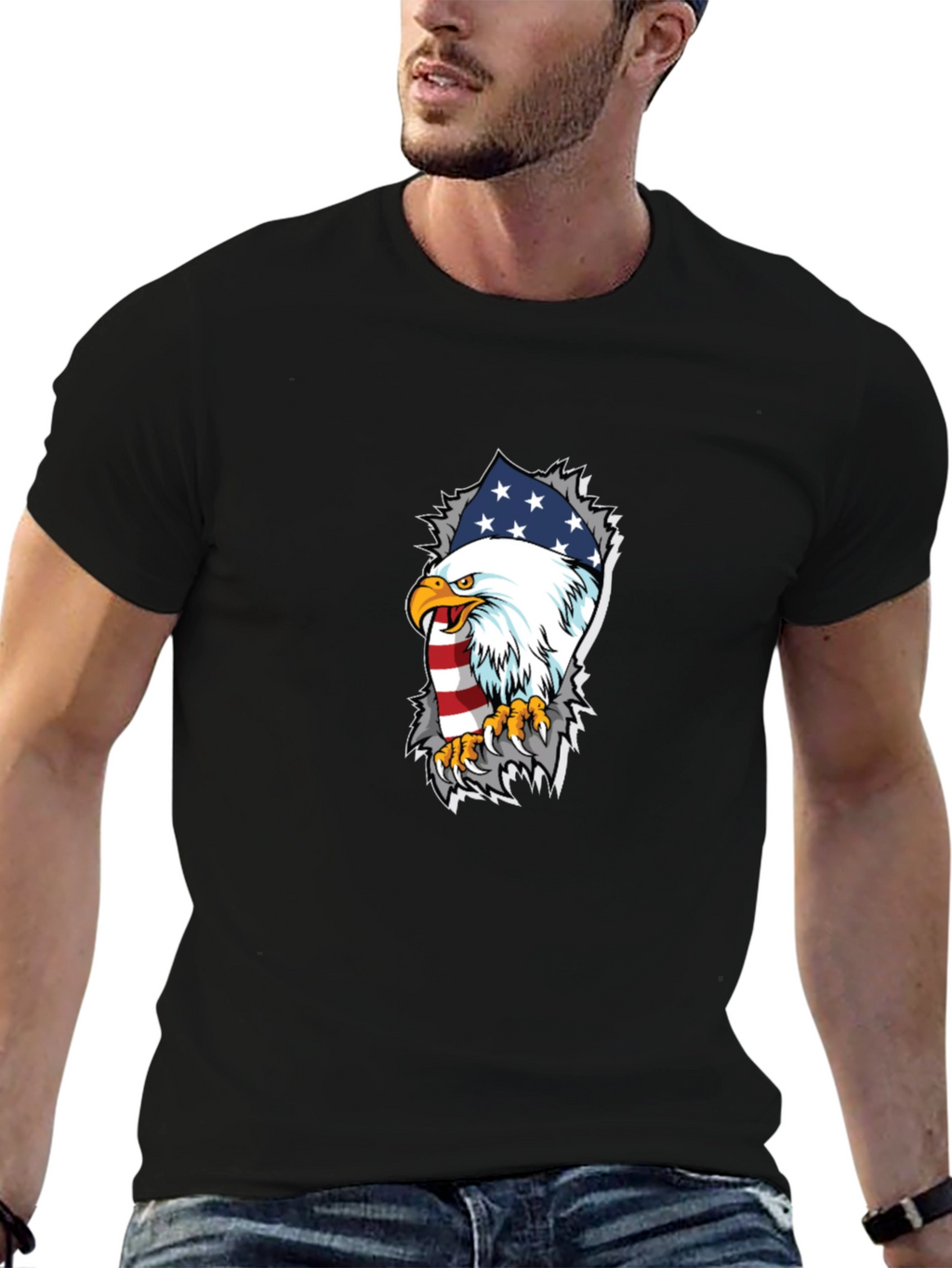American Eagle Flag Graphic T-Shirt