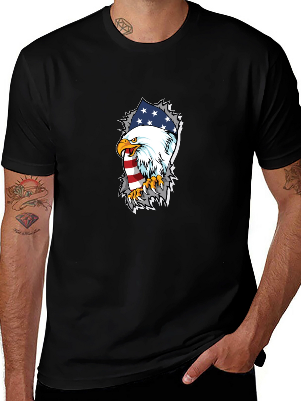American Eagle Flag Graphic T-Shirt