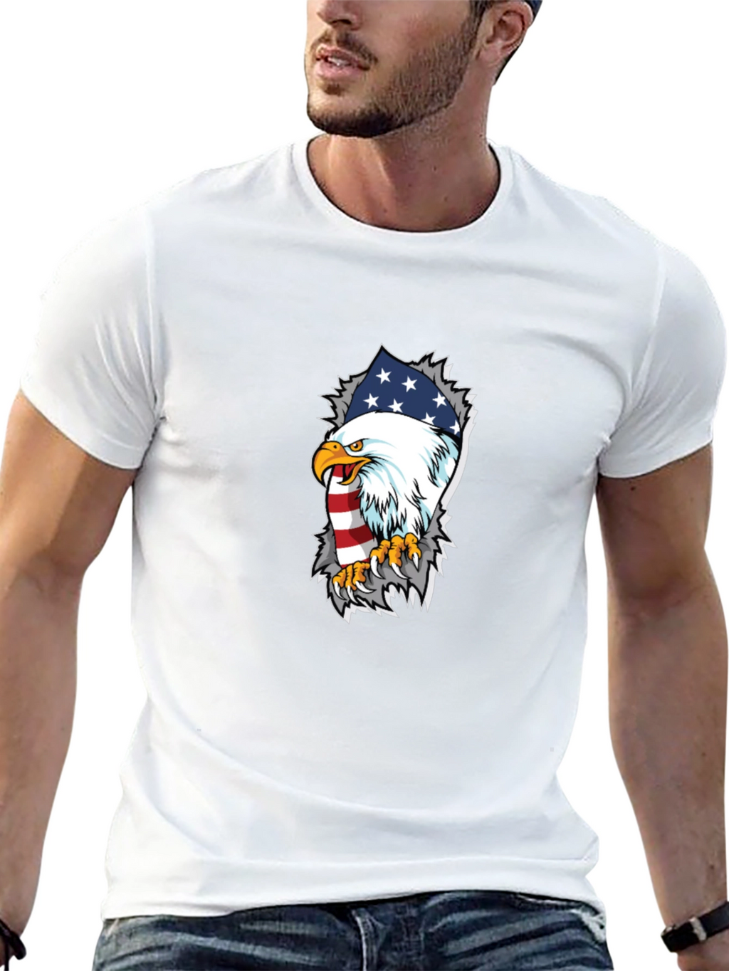 American Eagle Flag Graphic T-Shirt