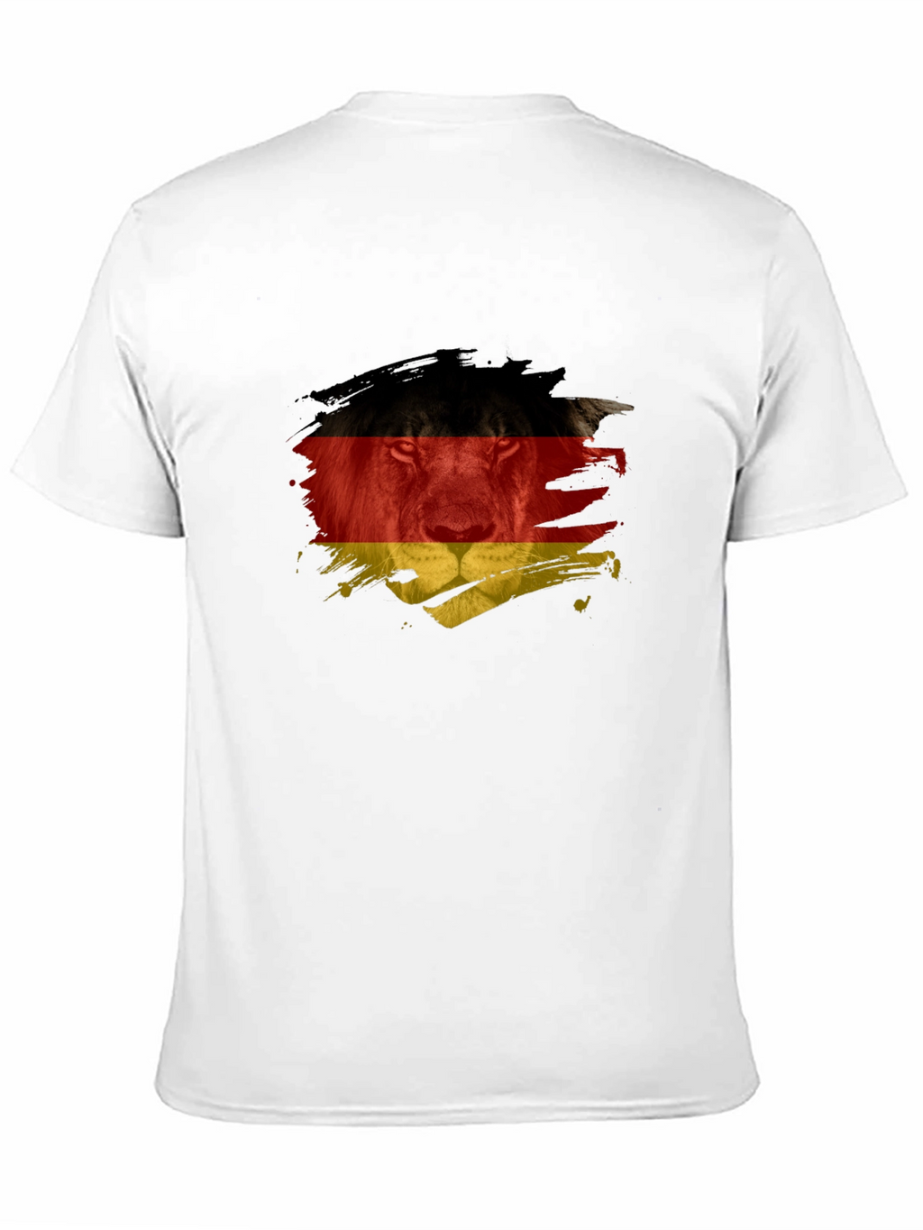 Germany Flag Lion Graphic T-Shirt - Black