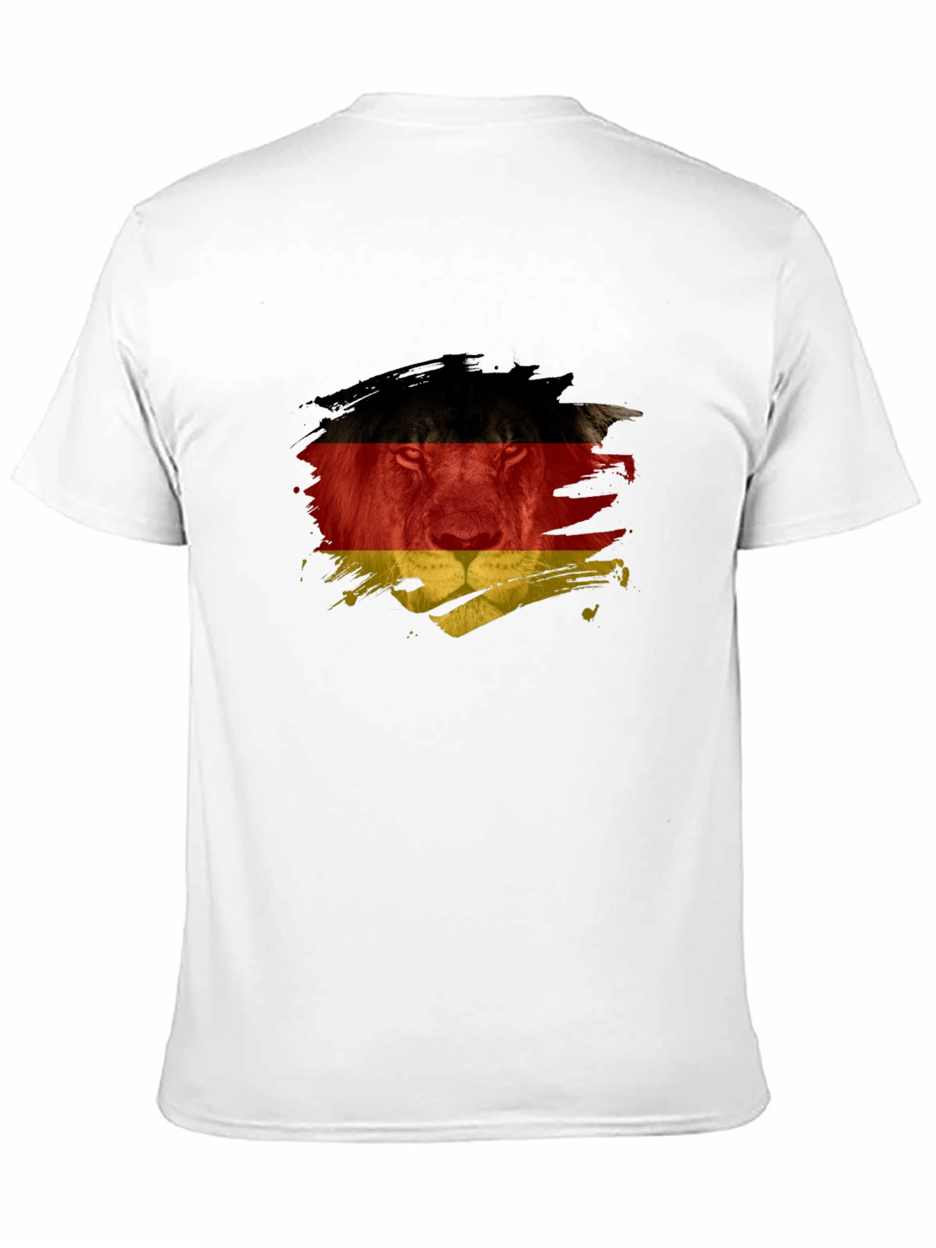Germany Flag Lion Graphic T-Shirt - Black