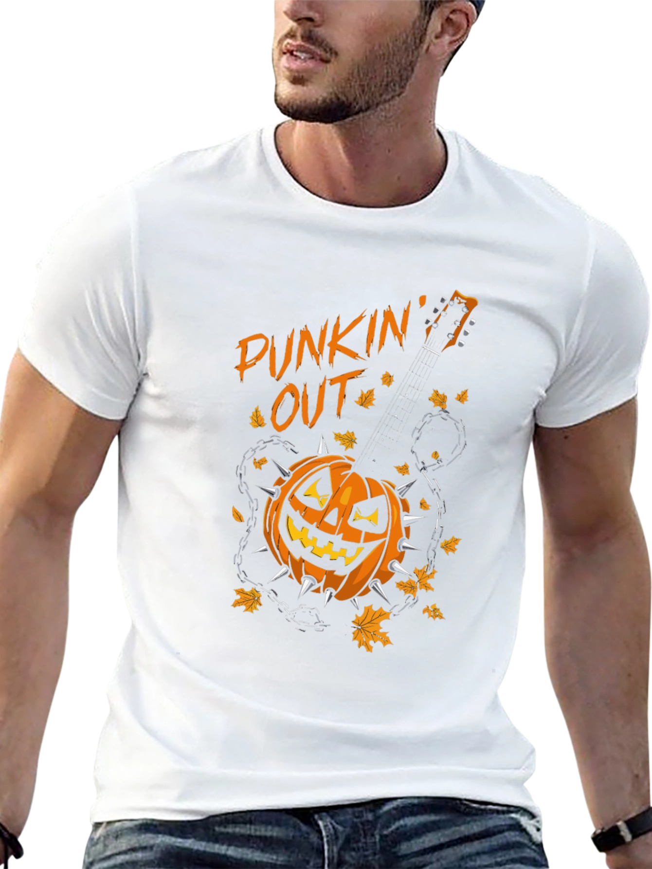 Punkin Out Halloween Graphic T-Shirt