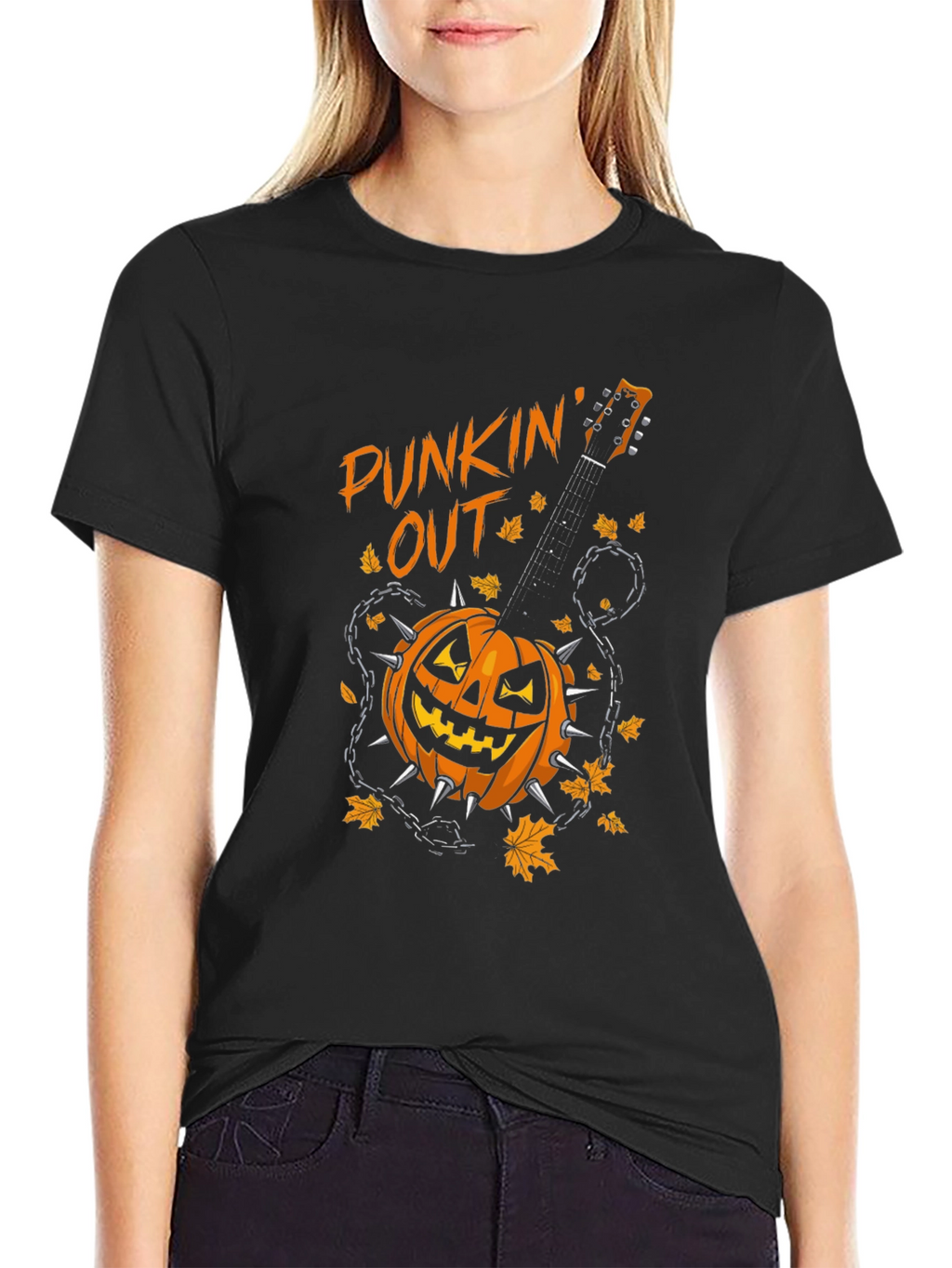 Punkin Out Halloween Graphic T-Shirt