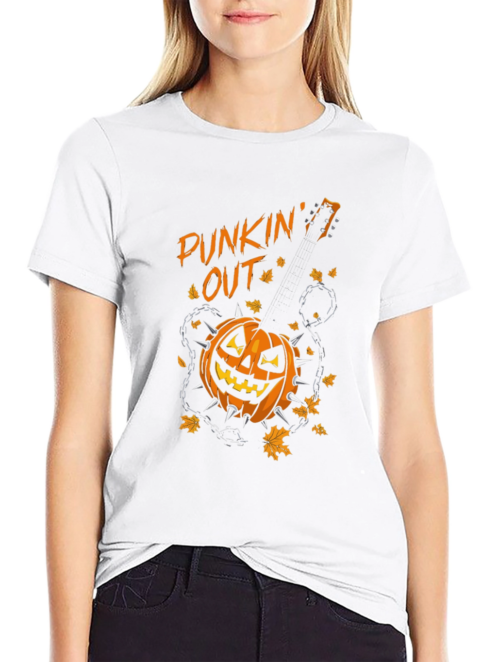 Punkin Out Halloween Graphic T-Shirt
