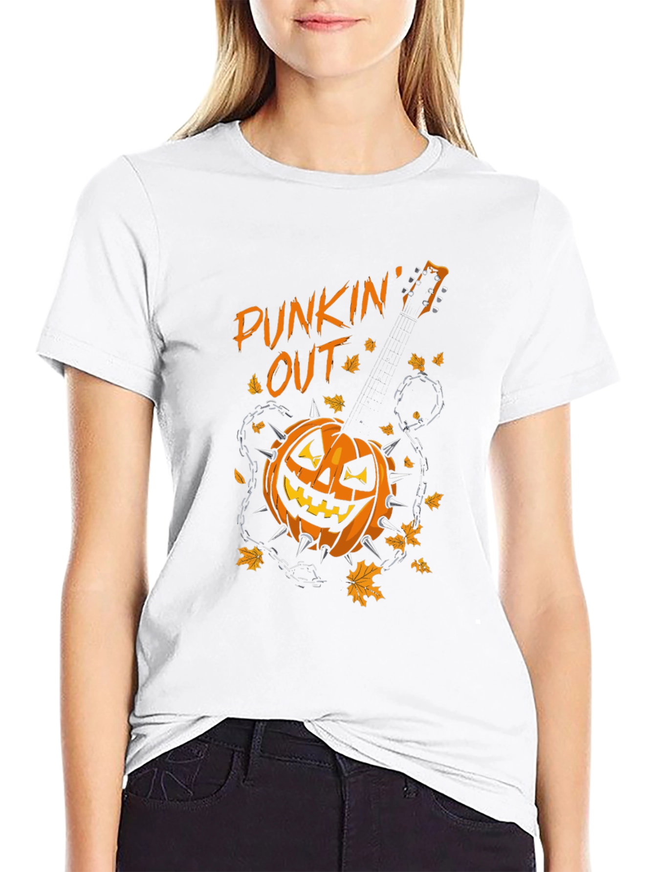 Punkin Out Halloween Graphic T-Shirt