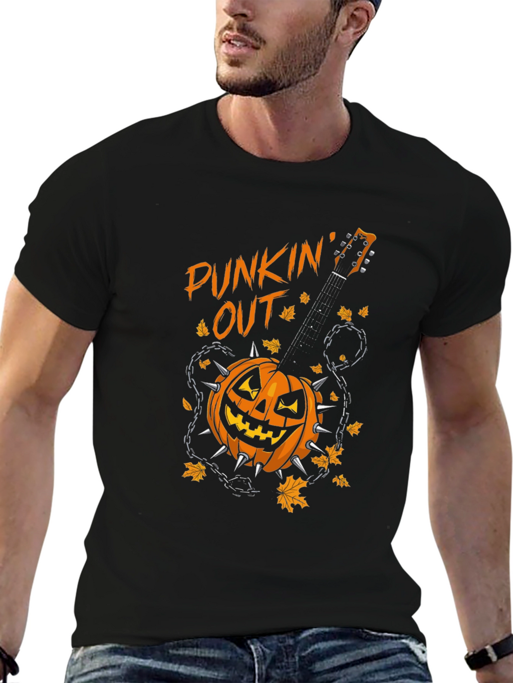 Punkin Out Halloween Graphic T-Shirt
