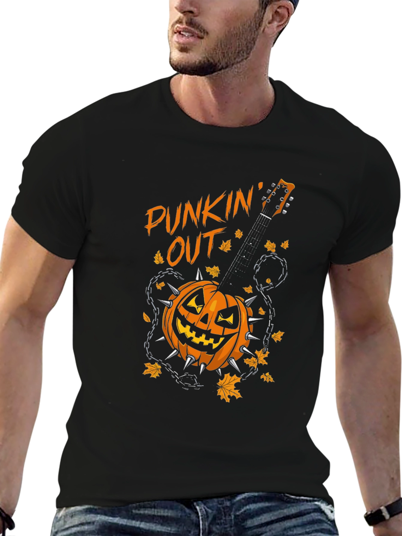 Punkin Out Halloween Graphic T-Shirt