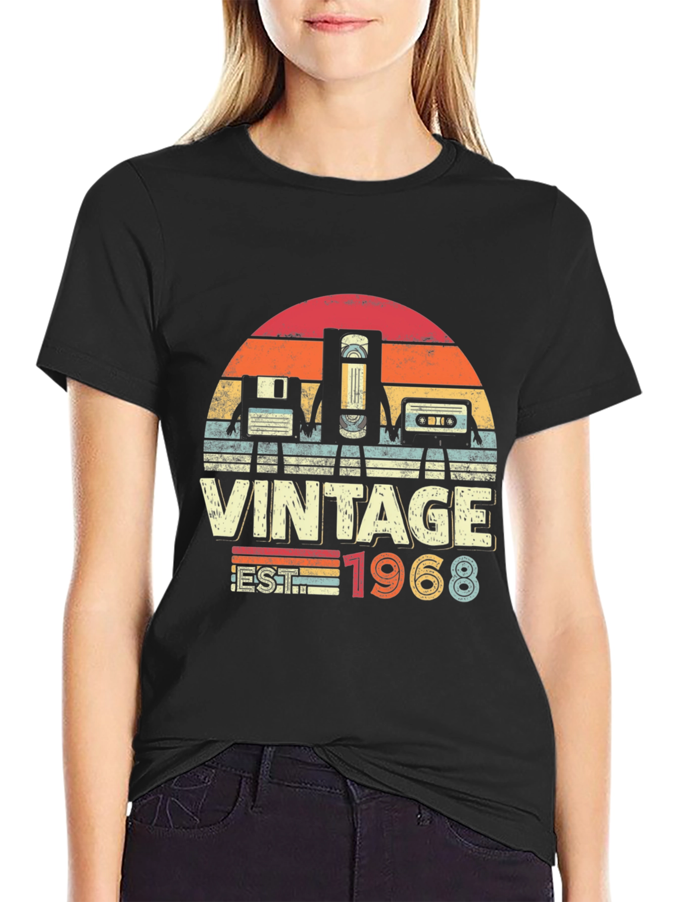 Vintage 1968 Retro Graphic T-Shirt