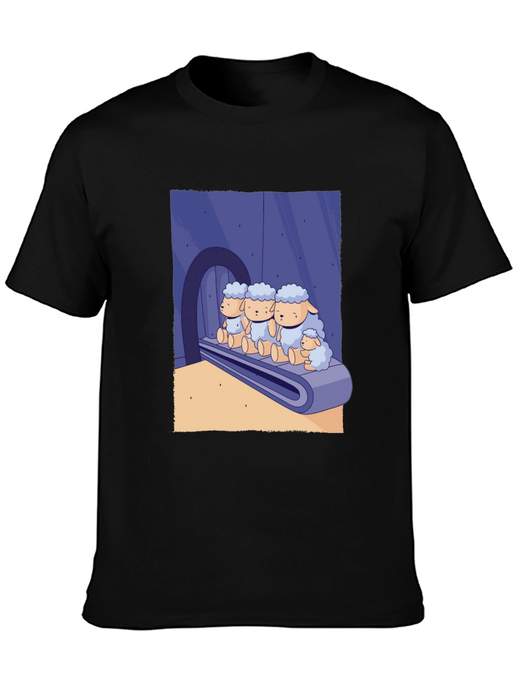 Sheep on Conveyor Belt Graphic Tee