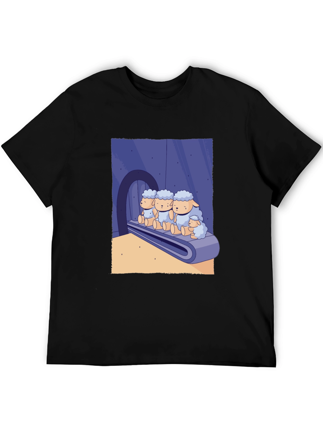 Sheep on Conveyor Belt Graphic Tee