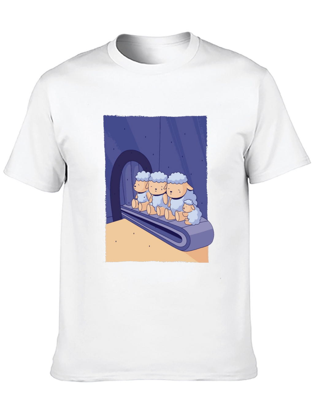 Sheep on Conveyor Belt Graphic Tee