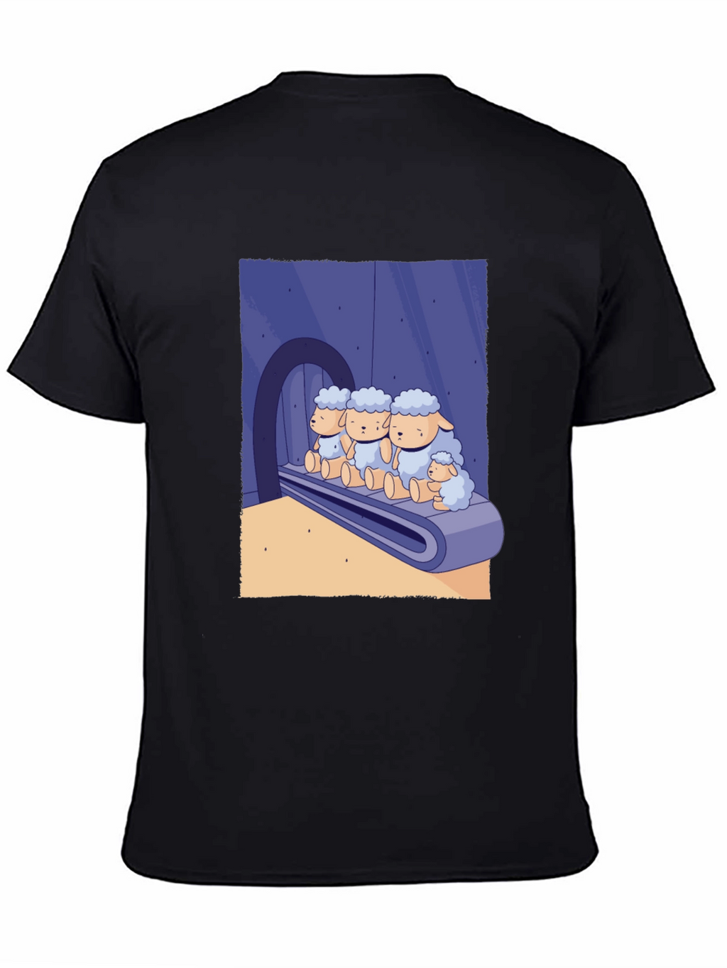 Sheep on Conveyor Belt Graphic Tee