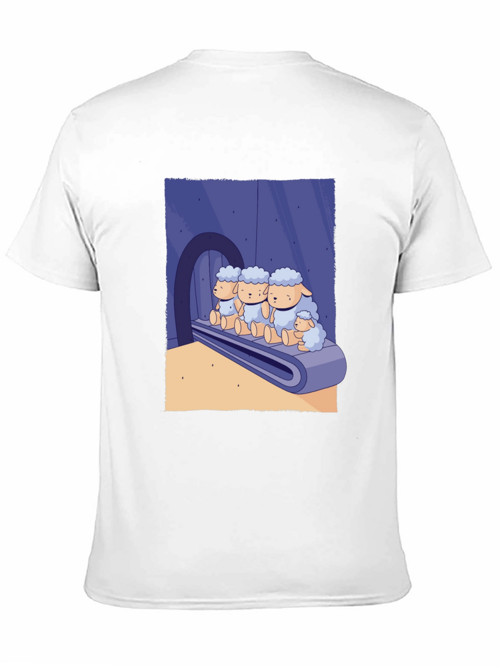 Sheep on Conveyor Belt Graphic Tee