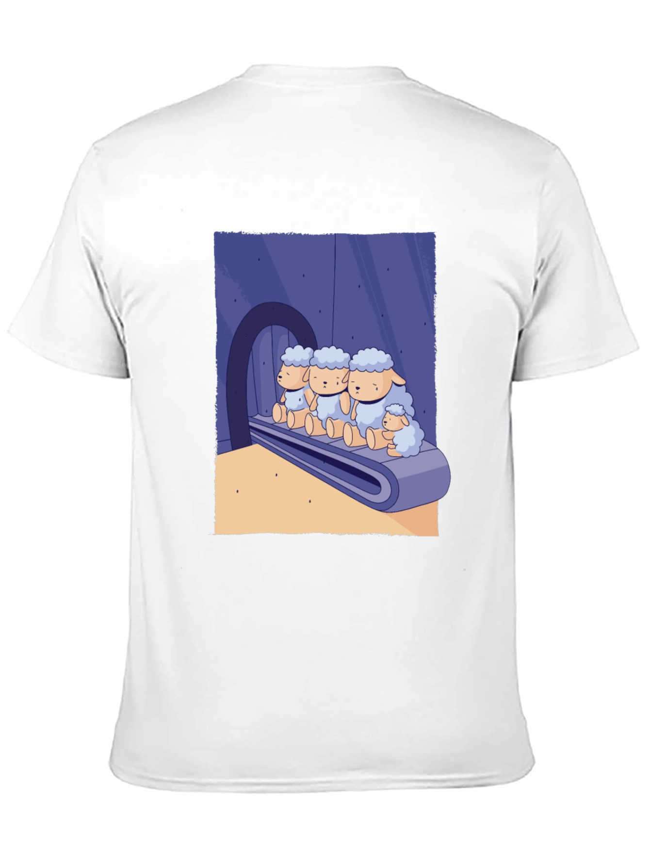 Sheep on Conveyor Belt Graphic Tee