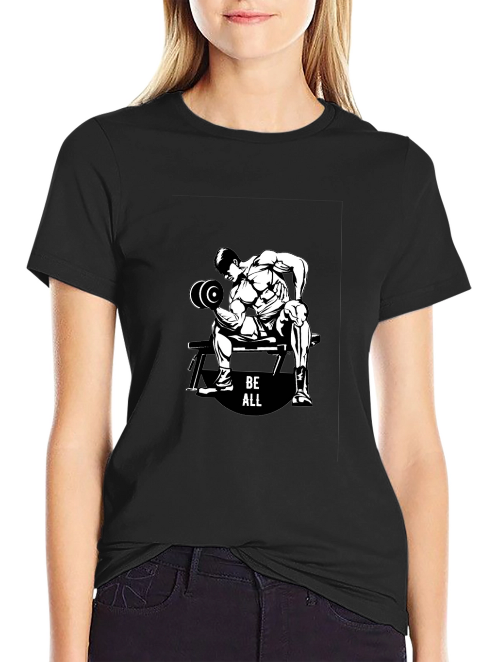Be All Black Graphic T-Shirt
