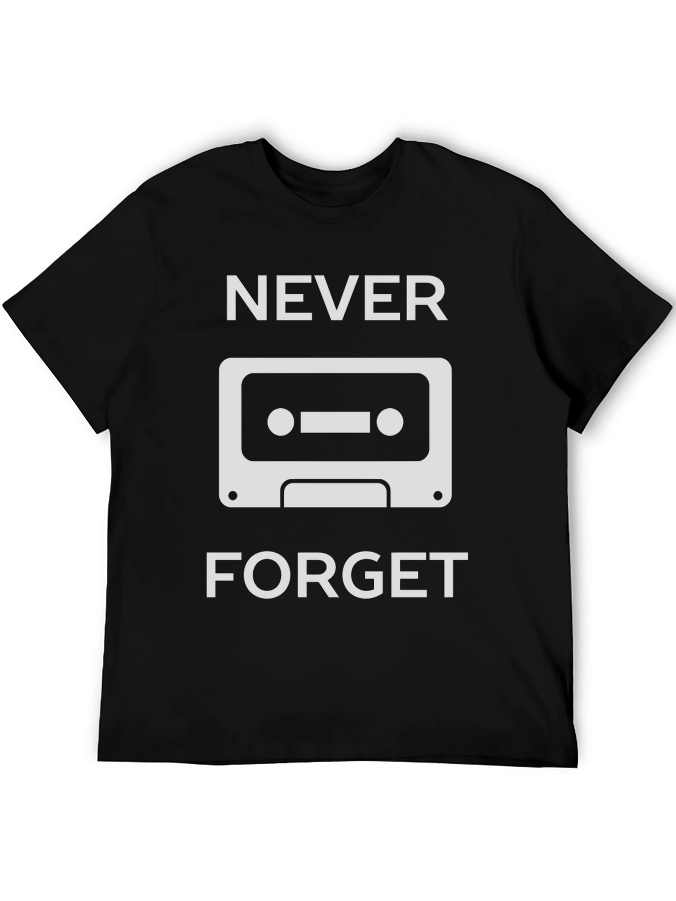 Retro Cassette Tape T-Shirt - Never Forget Tee