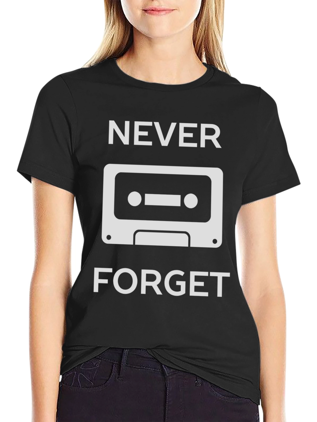 Retro Cassette Tape T-Shirt - Never Forget Tee