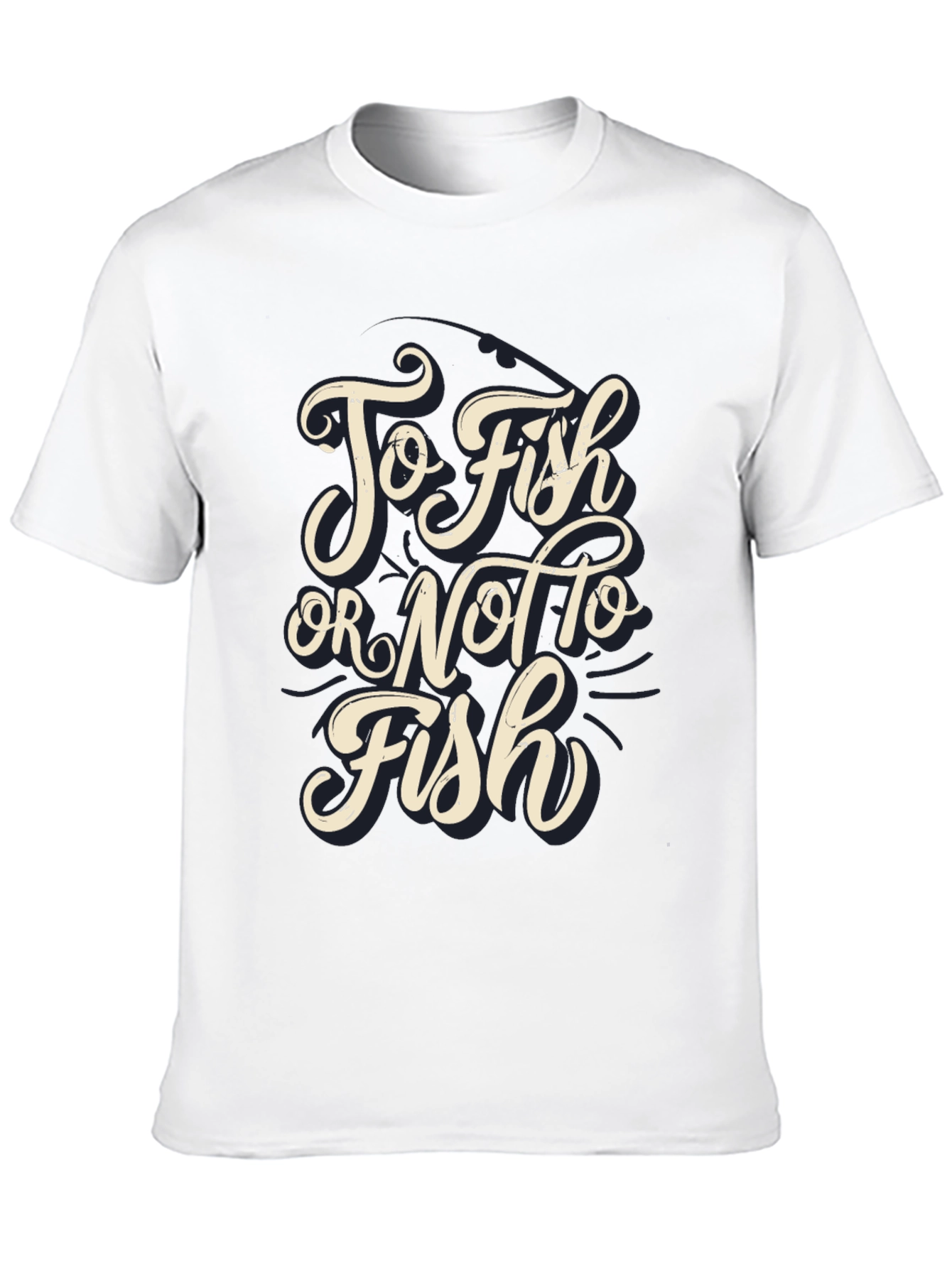 To Fish or Not to Fish Black T-Shirt