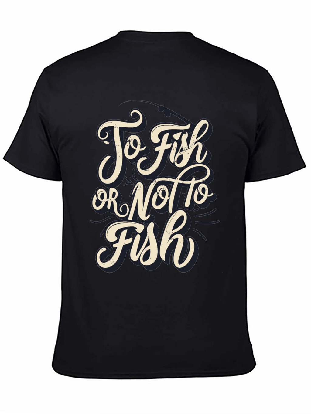 To Fish or Not to Fish Black T-Shirt