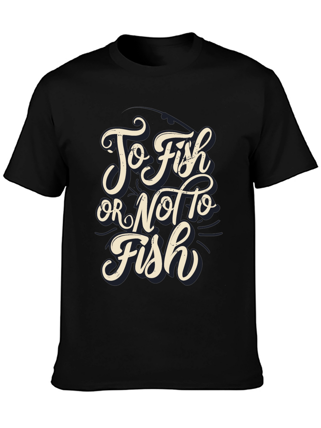 To Fish or Not to Fish Black T-Shirt