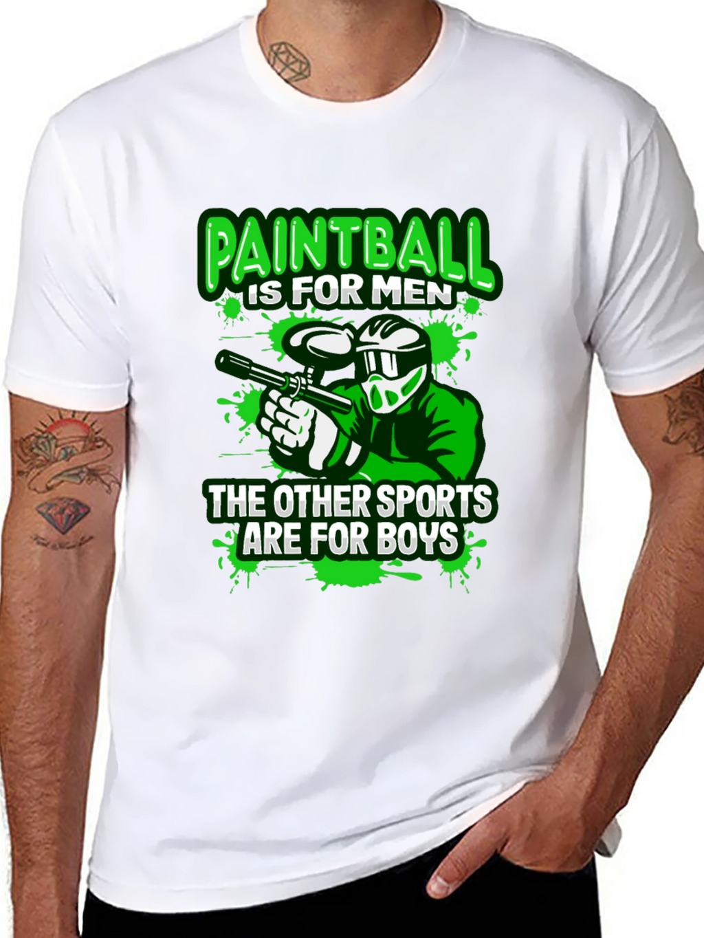 Paintball T-Shirt: For Men Not Boys!