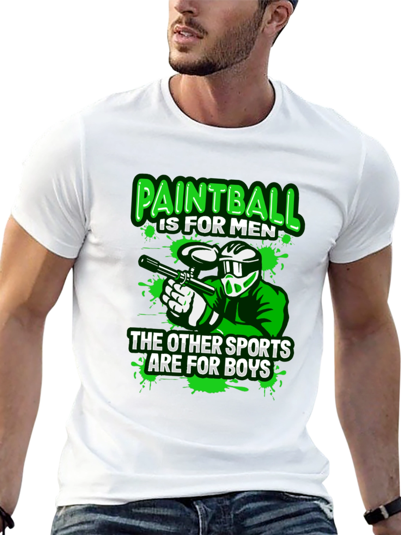 Paintball T-Shirt: For Men Not Boys!