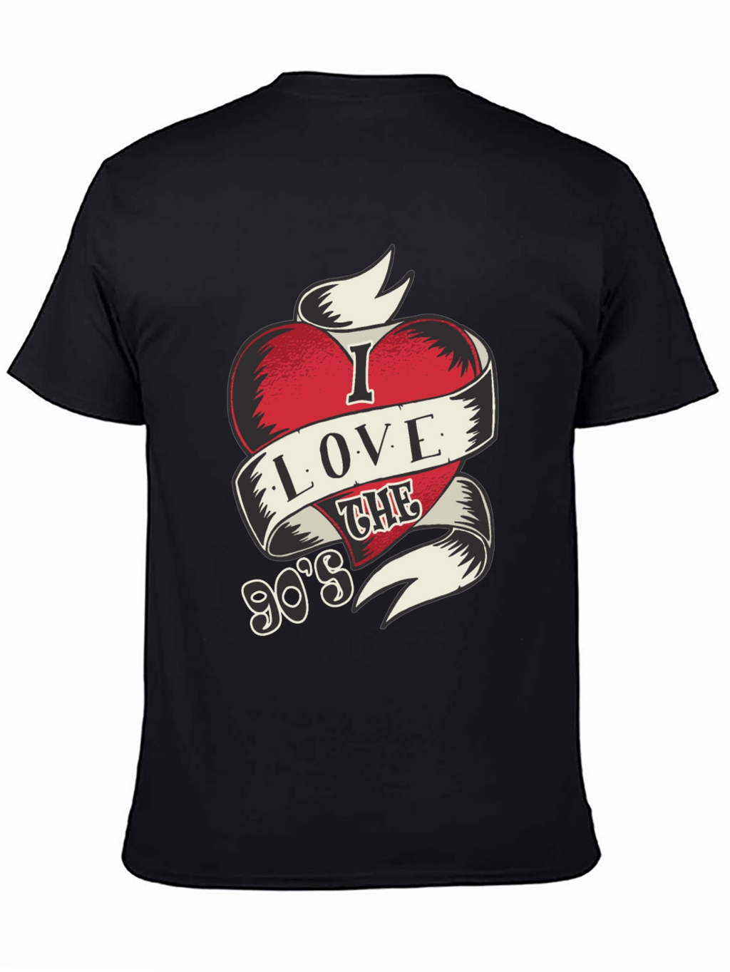 I Love The 90s Mens Black Graphic Tee