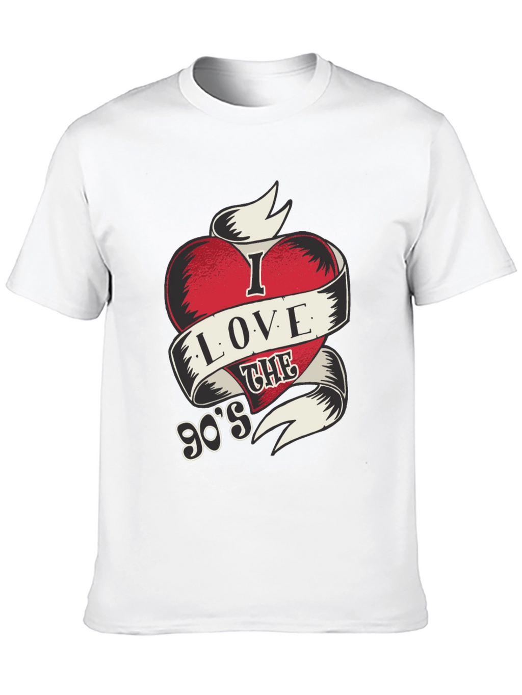 I Love The 90s Mens Black Graphic Tee
