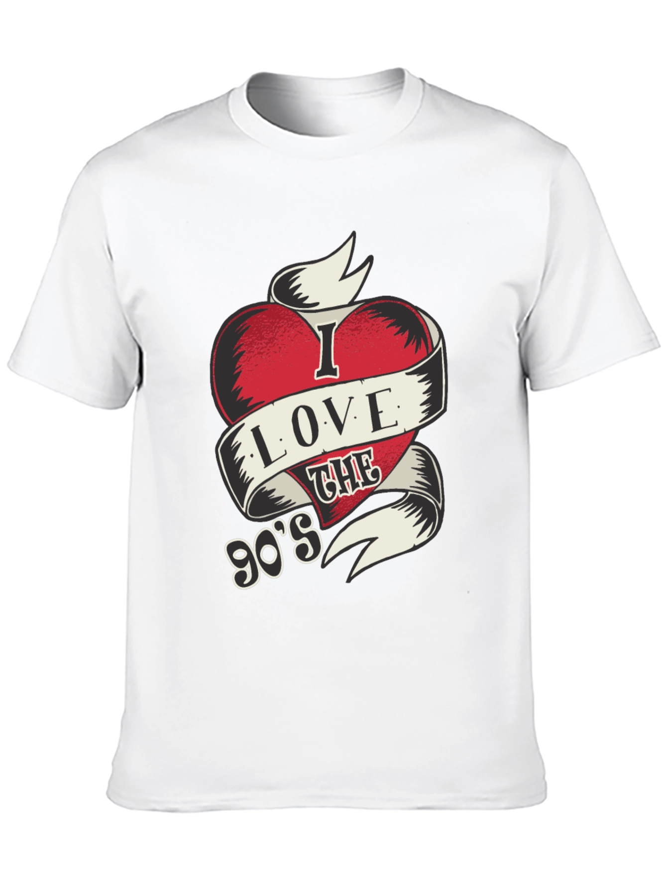 I Love The 90s Mens Black Graphic Tee