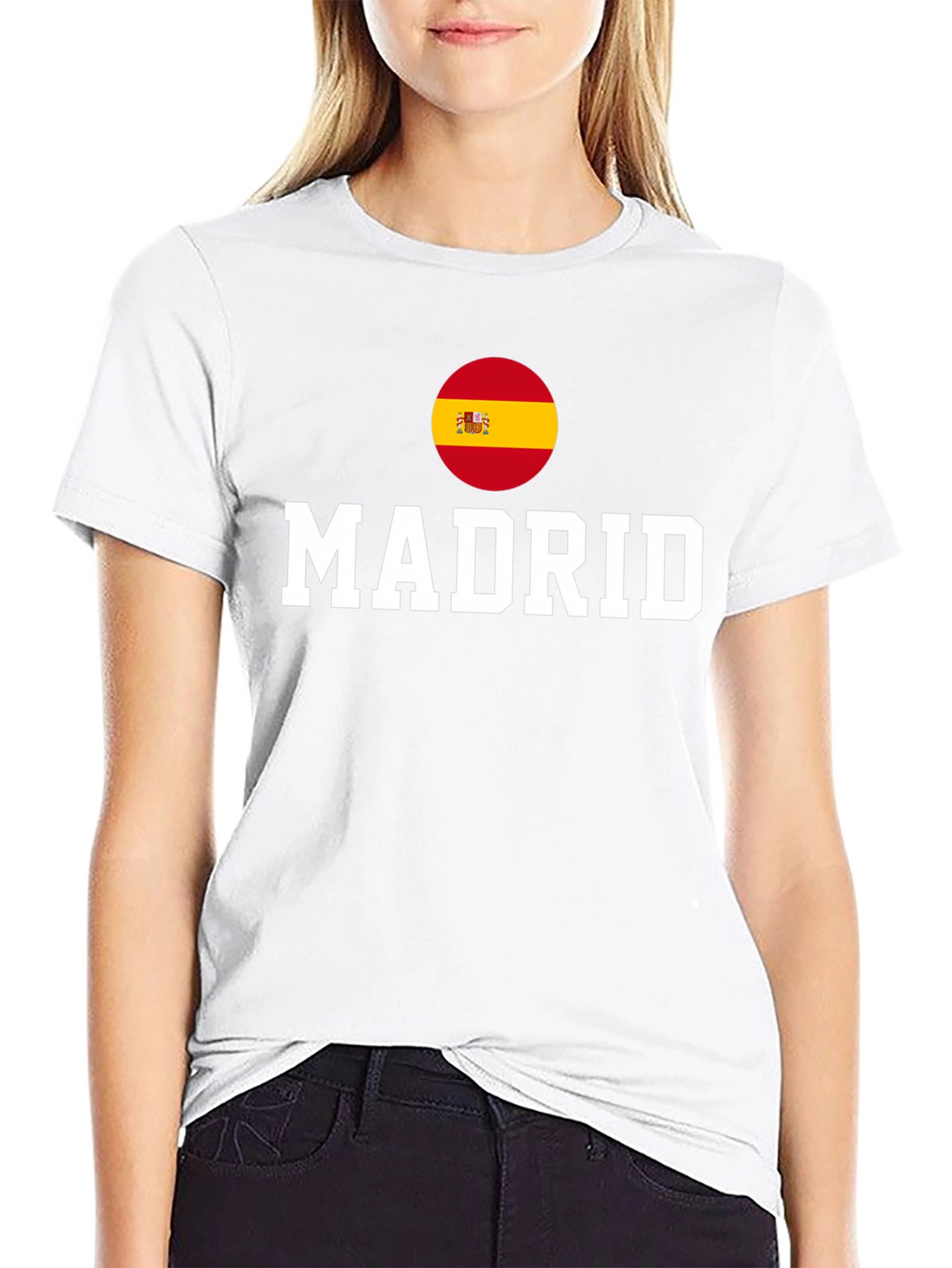 Madrid Spain Flag T-Shirt - Stylish Souvenir Tee